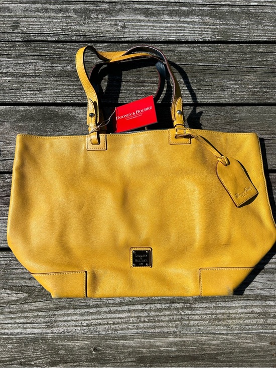 Dooney & Bourke Handbags - Dooney & Bourke Leather Tote in Mustard
